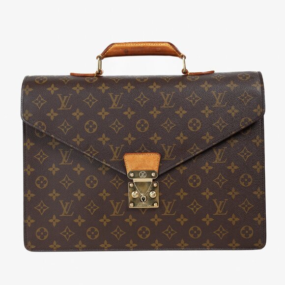 Louis Vuitton Vintage Brown Monogram Canvas Briefcase - Picture 1 of 12